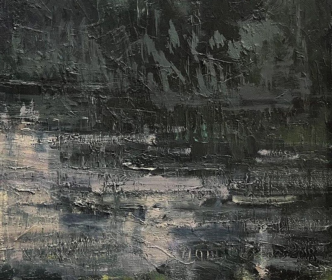 Oil painting Village river Volodymyr Pashchenko - 7