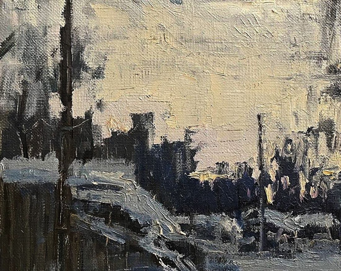 Oil painting Gentle snow Volodymyr Pashchenko - 4