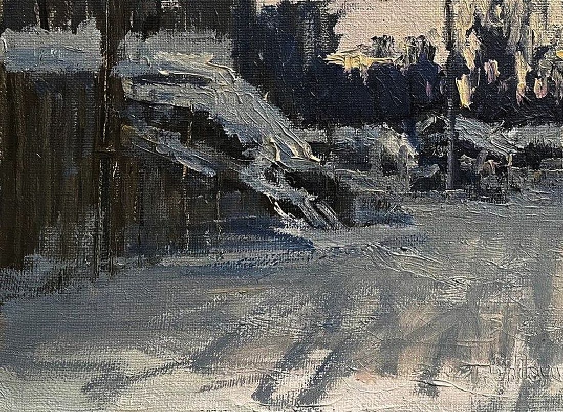 Oil painting Gentle snow Volodymyr Pashchenko - 6