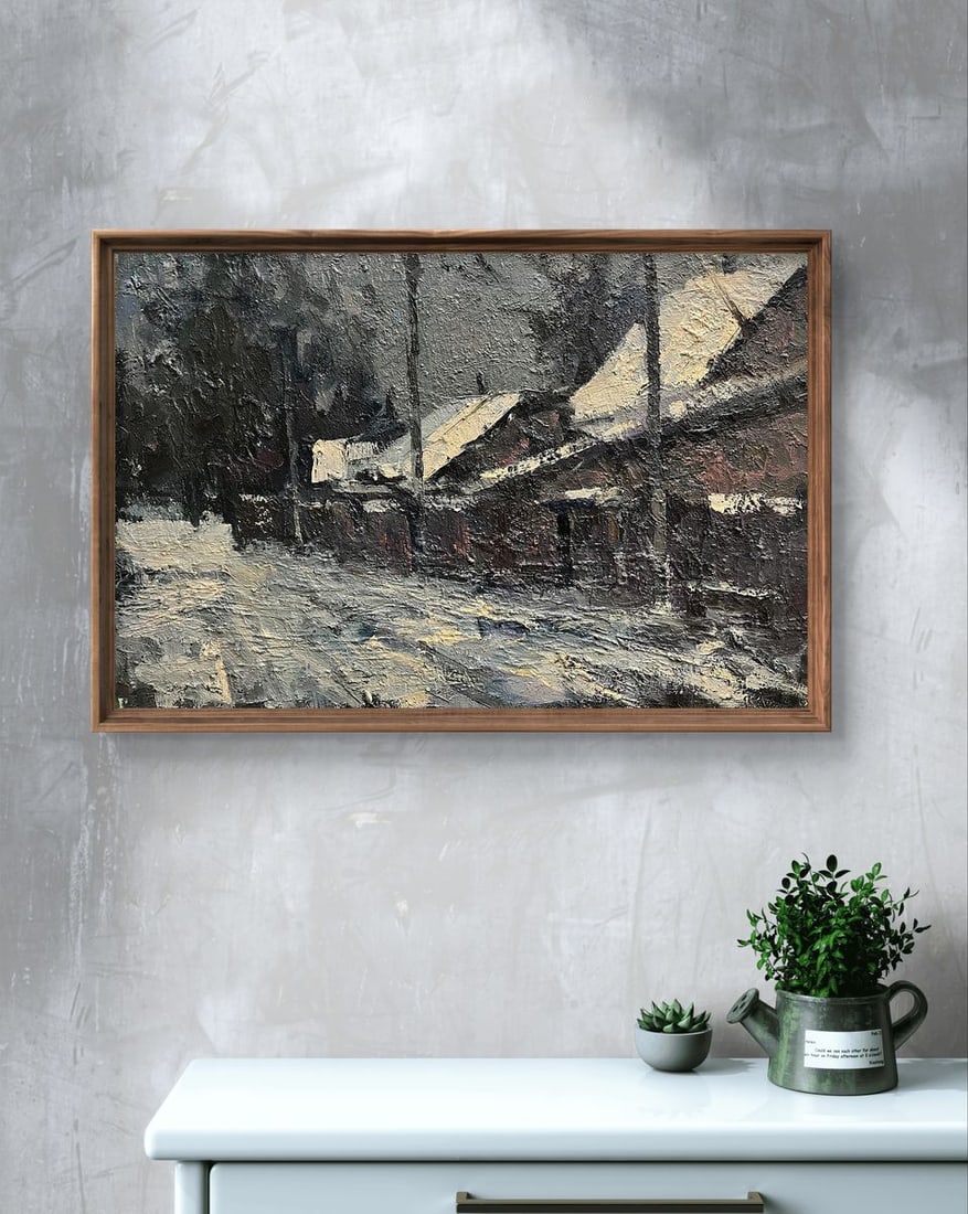 Oil painting Quiet village Volodymyr Pashchenko - 3