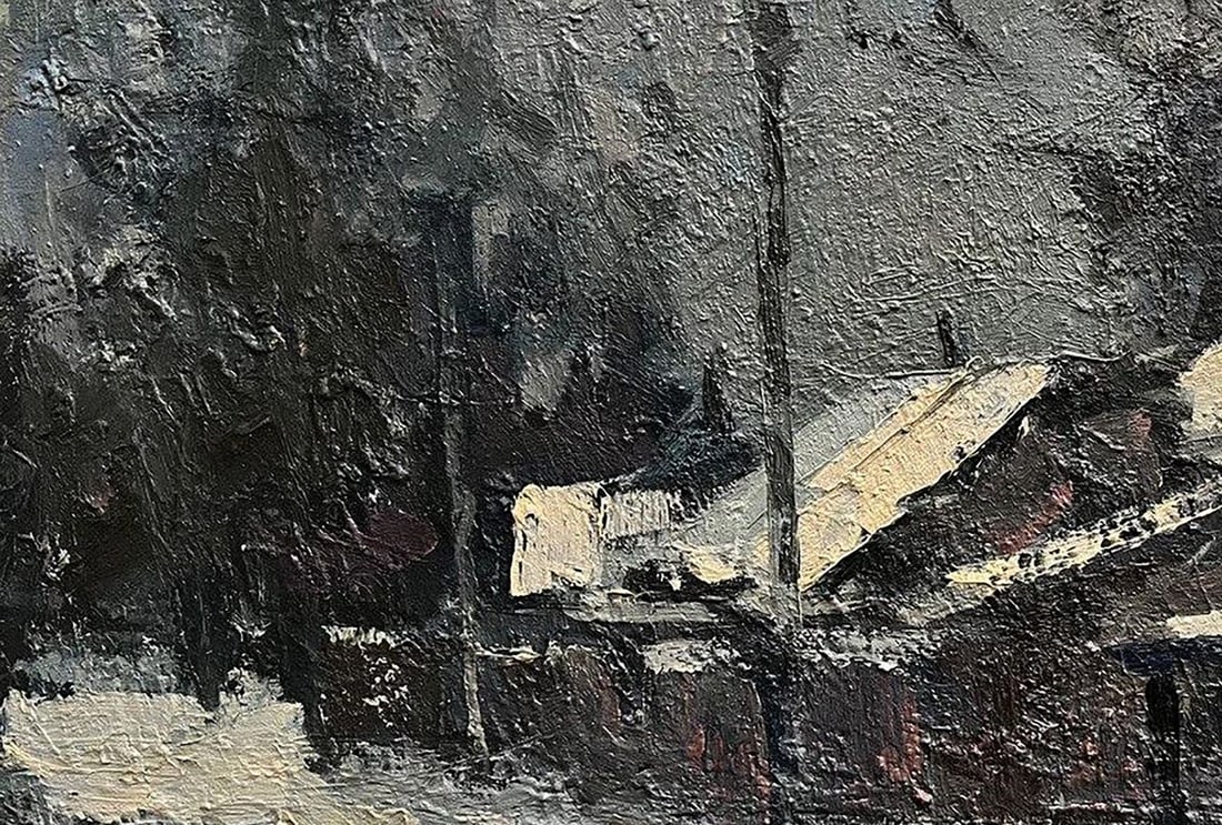 Oil painting Quiet village Volodymyr Pashchenko - 4