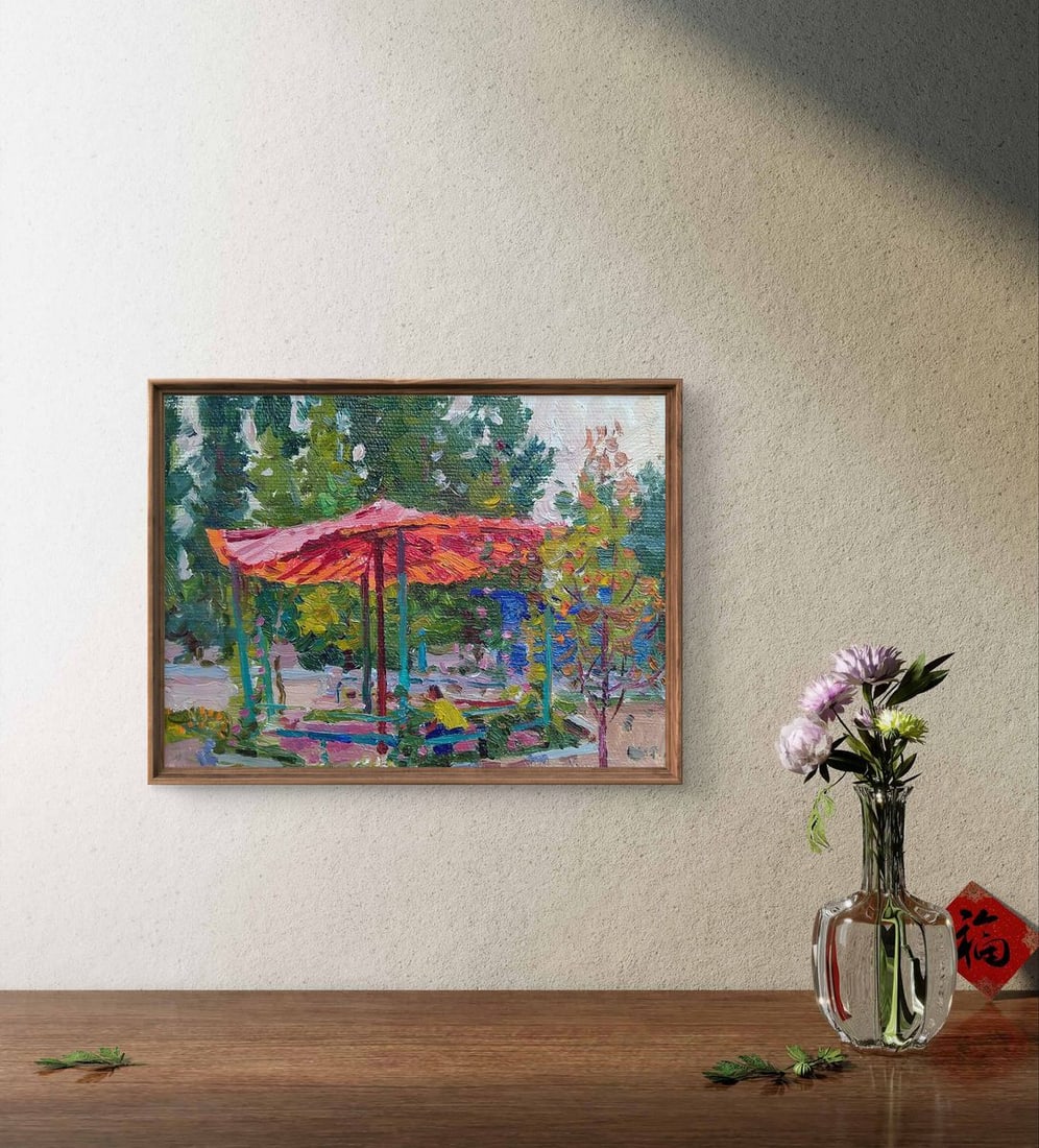 Oil painting Gazebo Yury Konovalov - 4