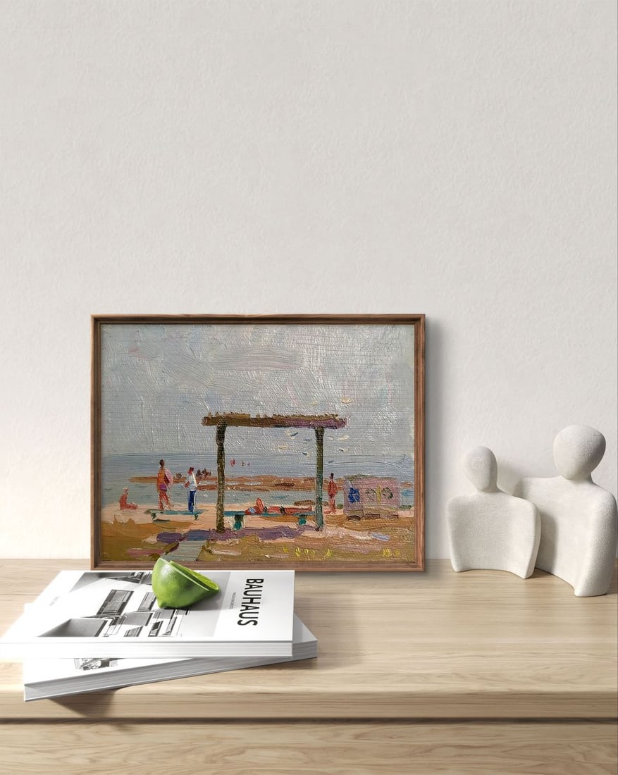 Oil painting Near the river Yury Konovalov - 3