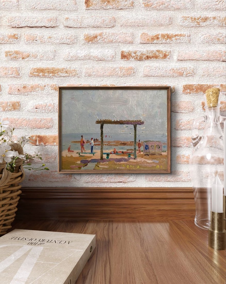 Oil painting Near the river Yury Konovalov - 4