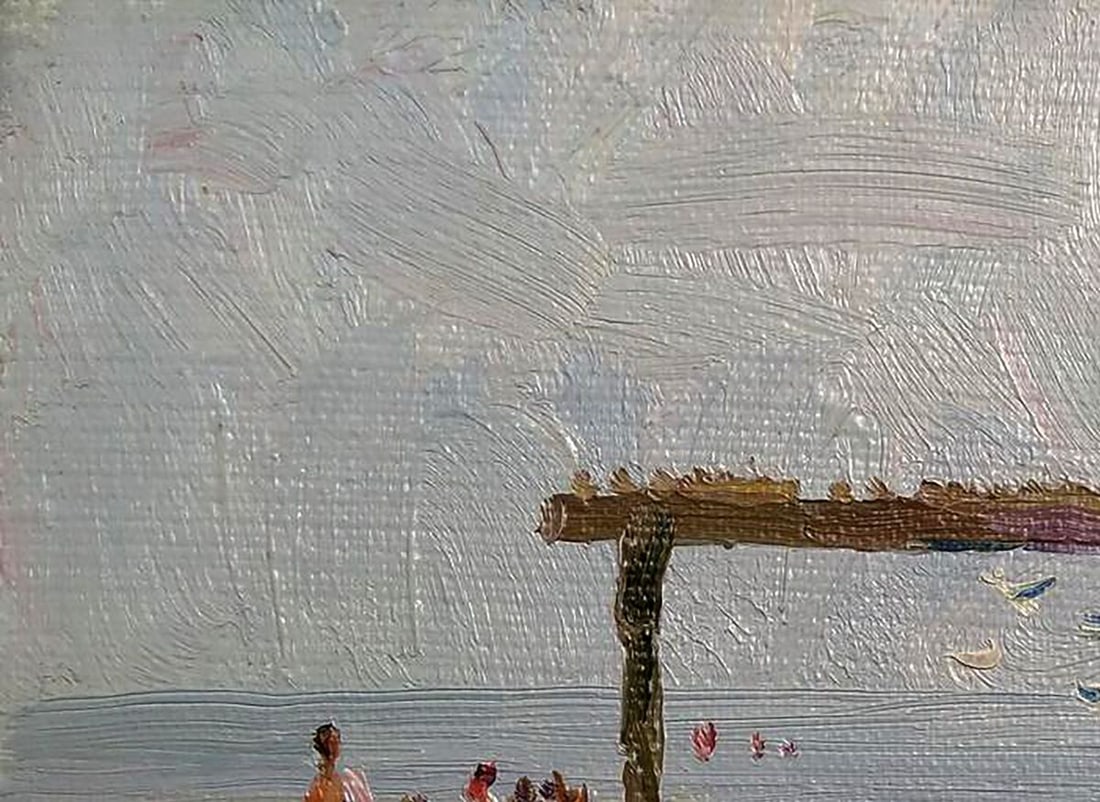 Oil painting Near the river Yury Konovalov - 5