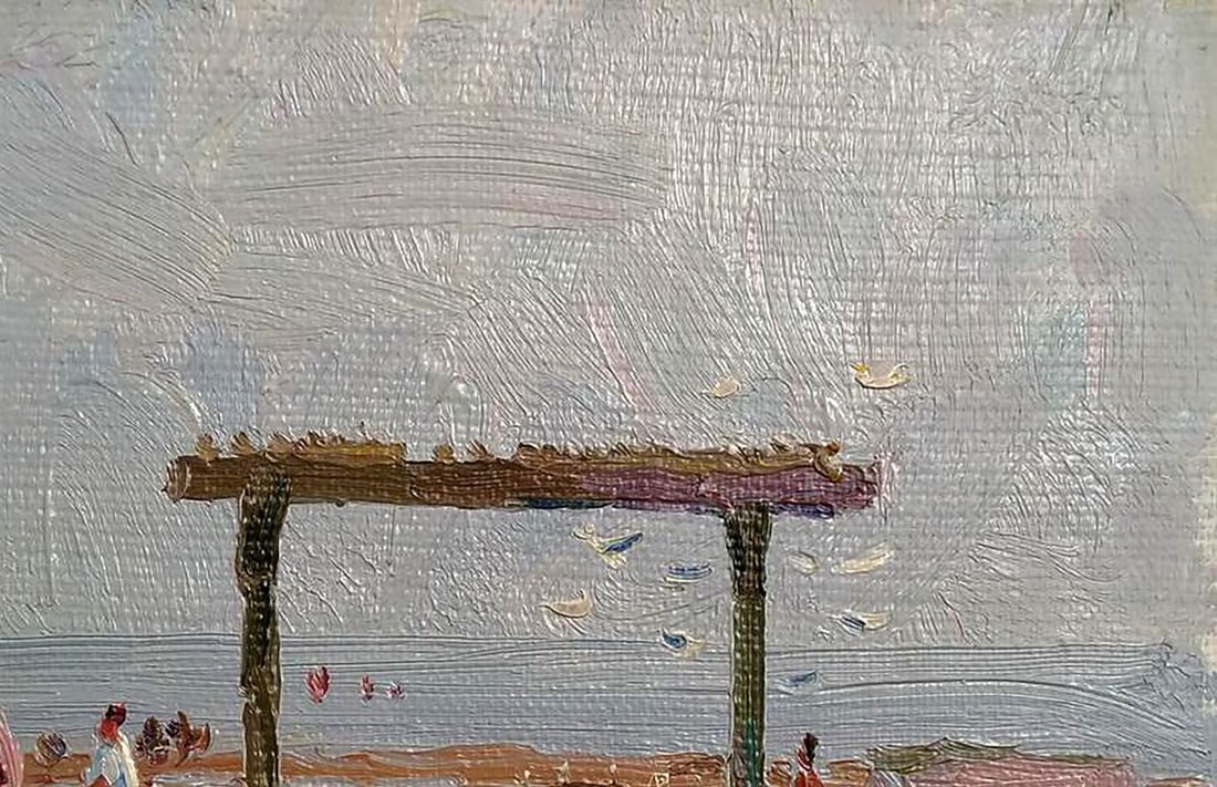 Oil painting Near the river Yury Konovalov - 6