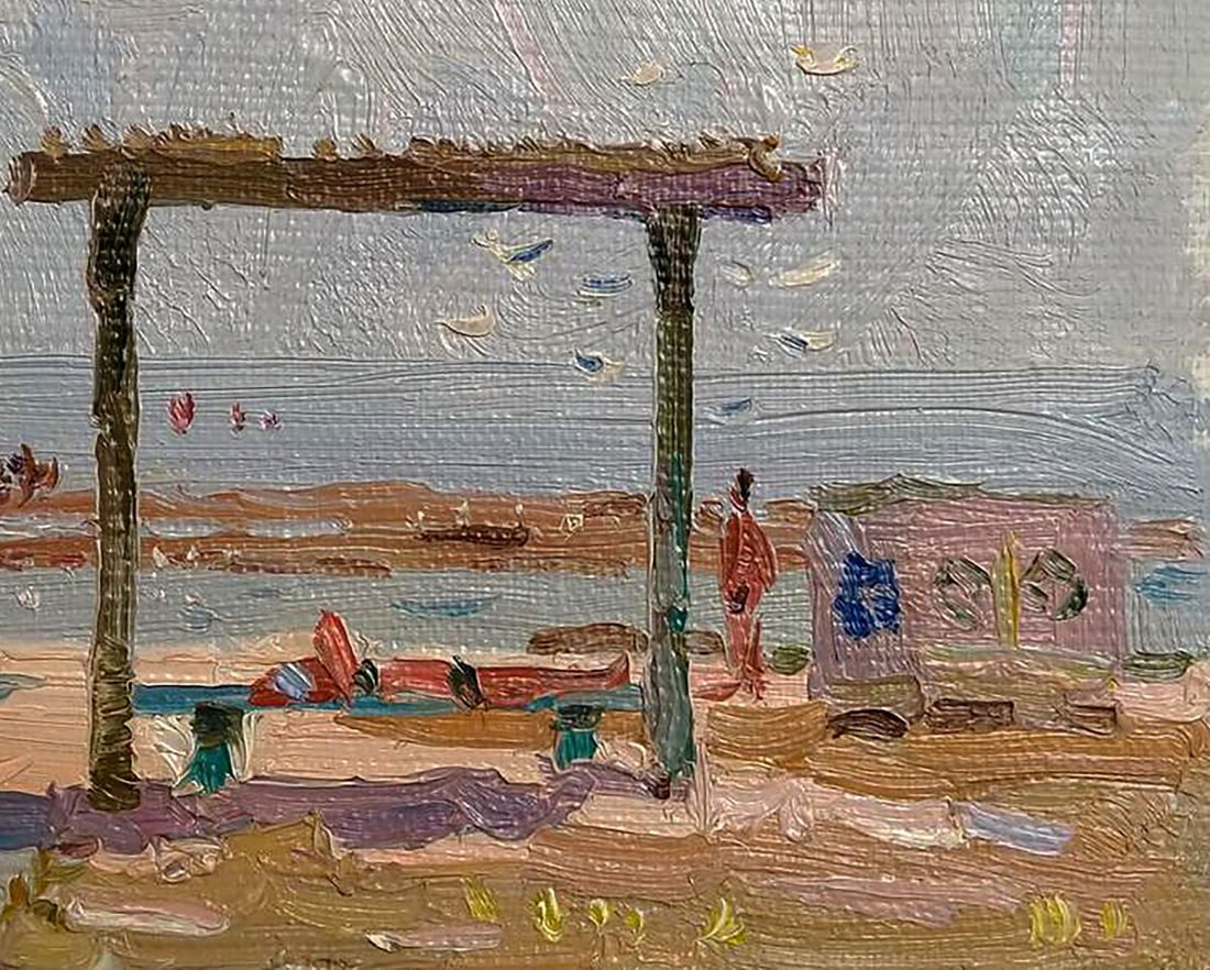 Oil painting Near the river Yury Konovalov - 8