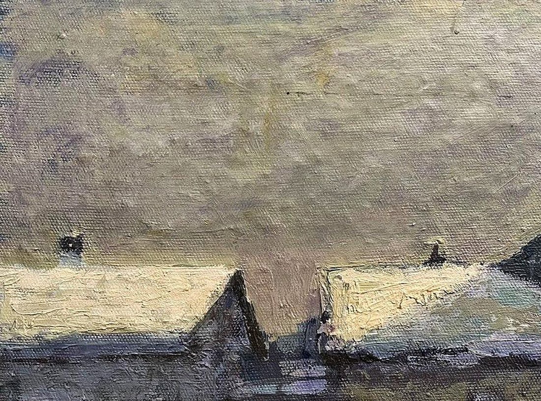 Oil painting Winter walk Volodymyr Pashchenko - 4