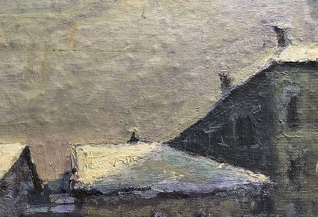 Oil painting Winter walk Volodymyr Pashchenko - 5