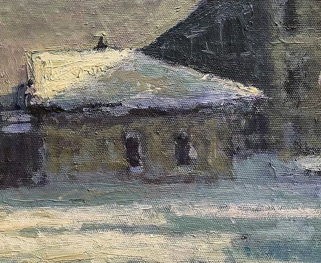 Oil painting Winter walk Volodymyr Pashchenko - 7