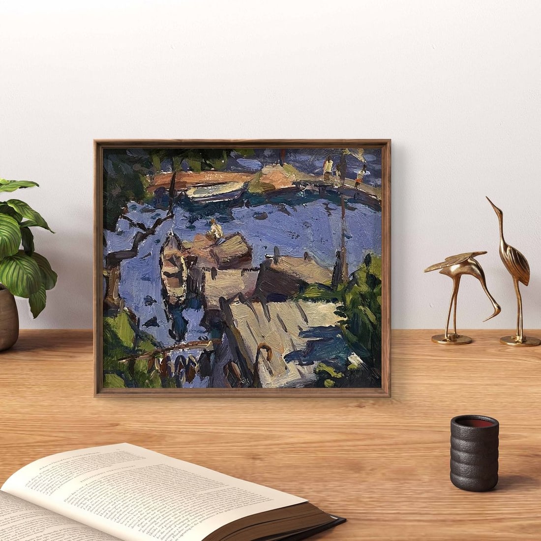 Oil painting City pier Oleksandr Andreev - 4