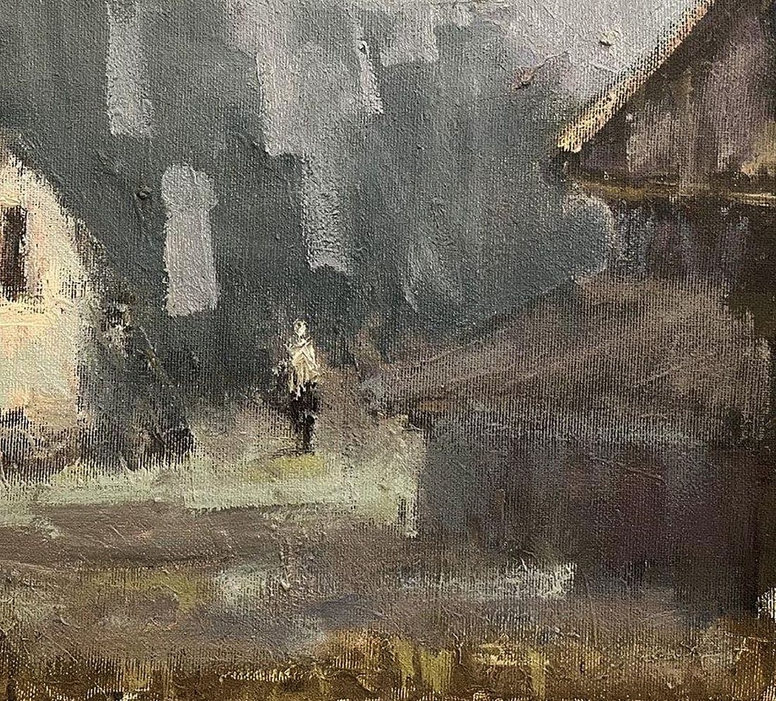 Oil painting Abandoned village Volodymyr Pashchenko - 7