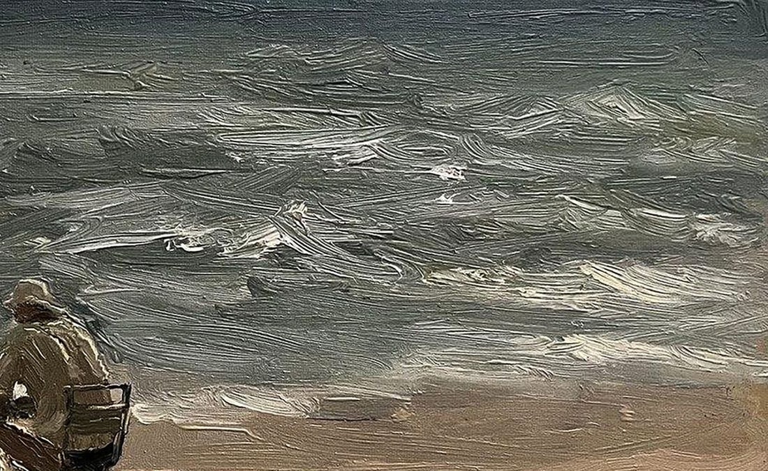 Oil painting Alone on the beach Volodymyr Pashchenko - 5