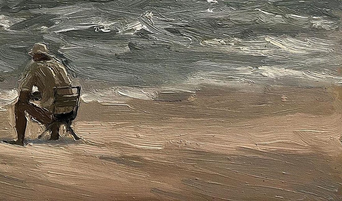 Oil painting Alone on the beach Volodymyr Pashchenko - 7