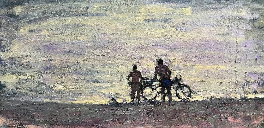 Oil painting Conversation Volodymyr Pashchenko (1 of 7)