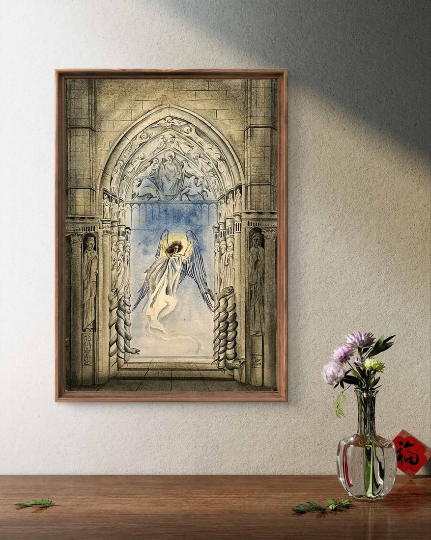 Watercolor painting Paradise Tor Dmytro Startsev - 2