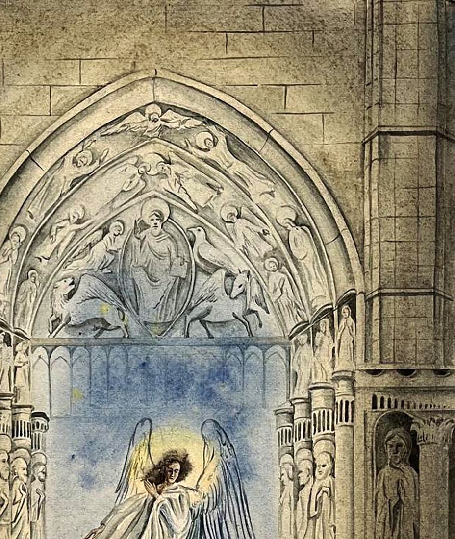 Watercolor painting Paradise Tor Dmytro Startsev - 5