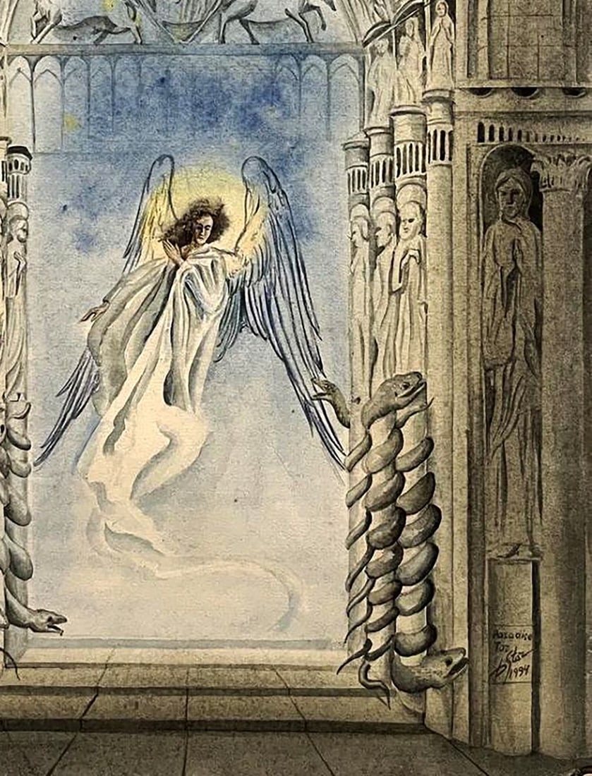 Watercolor painting Paradise Tor Dmytro Startsev - 7