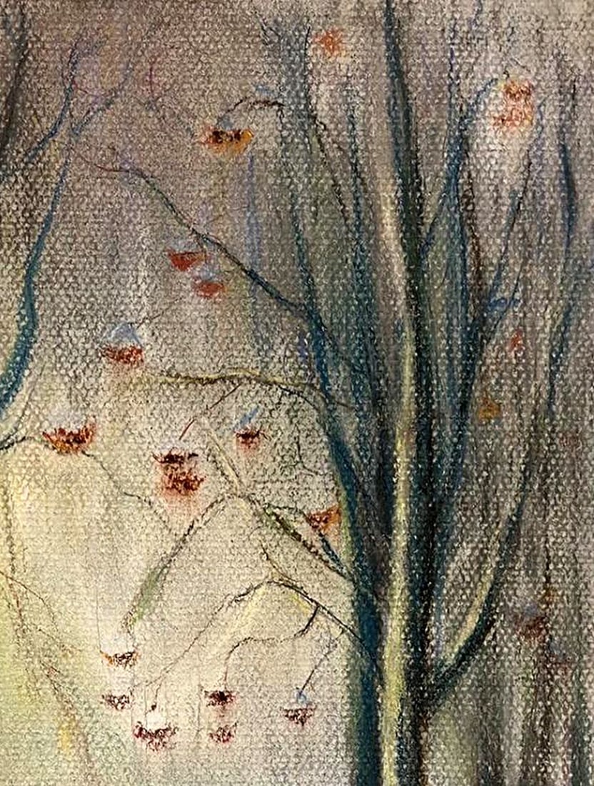 Pastel painting Rowan is red Vira Karachakova - 5