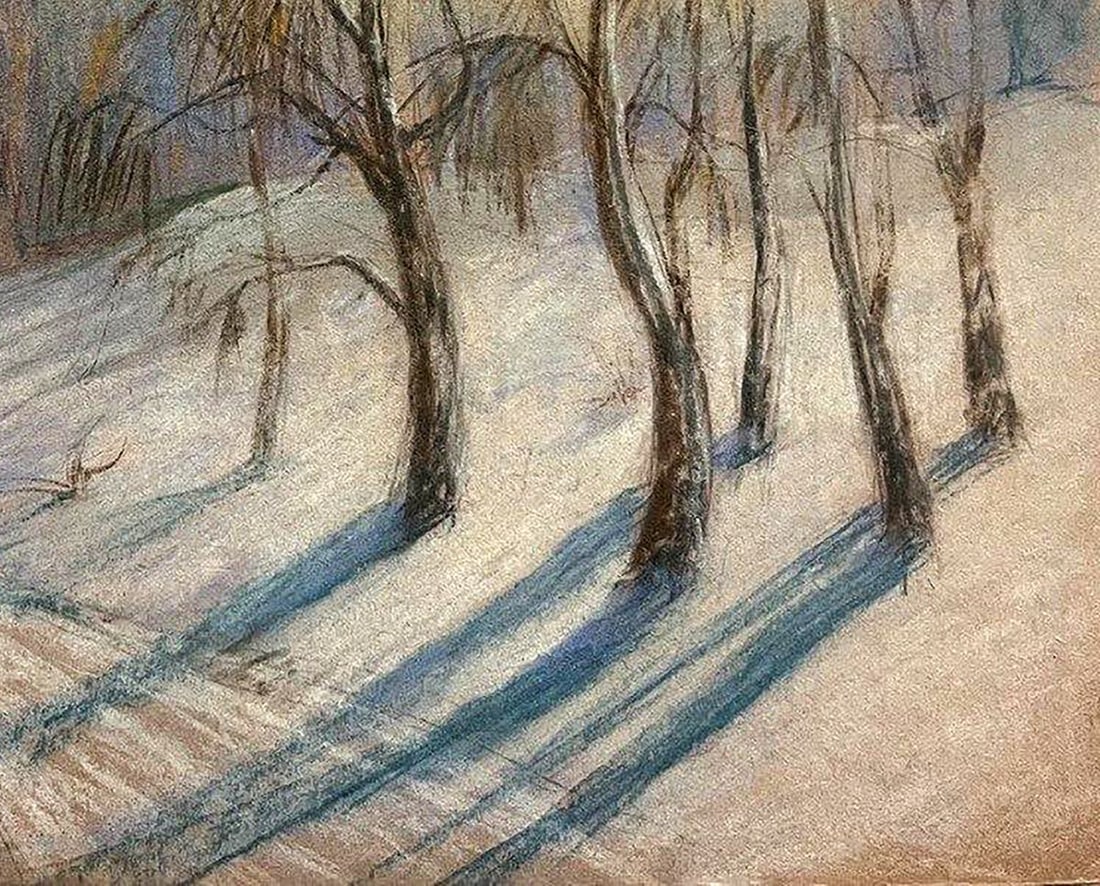 Pastel painting Large snowdrifts Vira Karachakova - 7