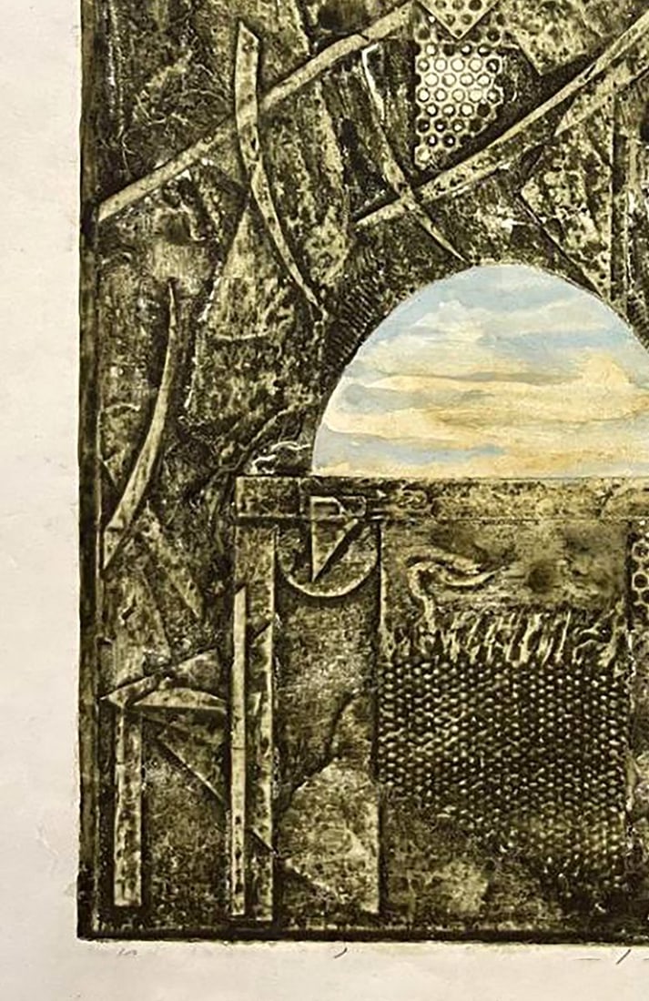 Etching painting East Oleksandr Zhmailo - 7