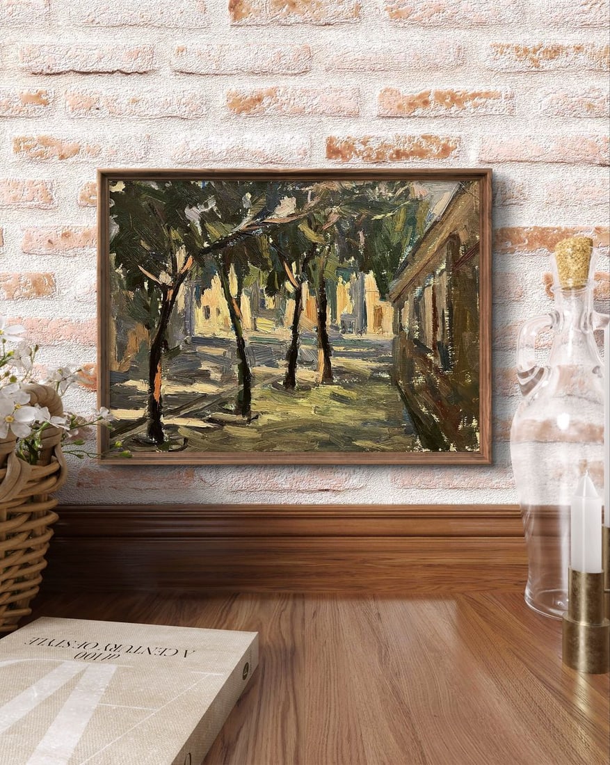 Oil painting Sketch of a city street Oleg Kravets - 3