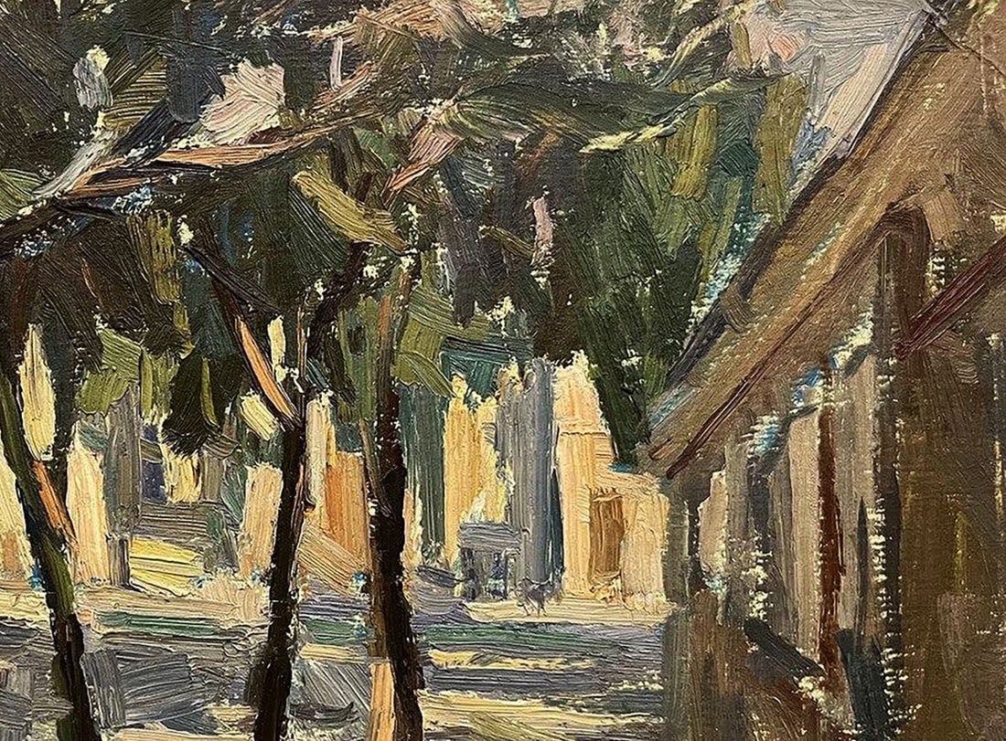 Oil painting Sketch of a city street Oleg Kravets - 5