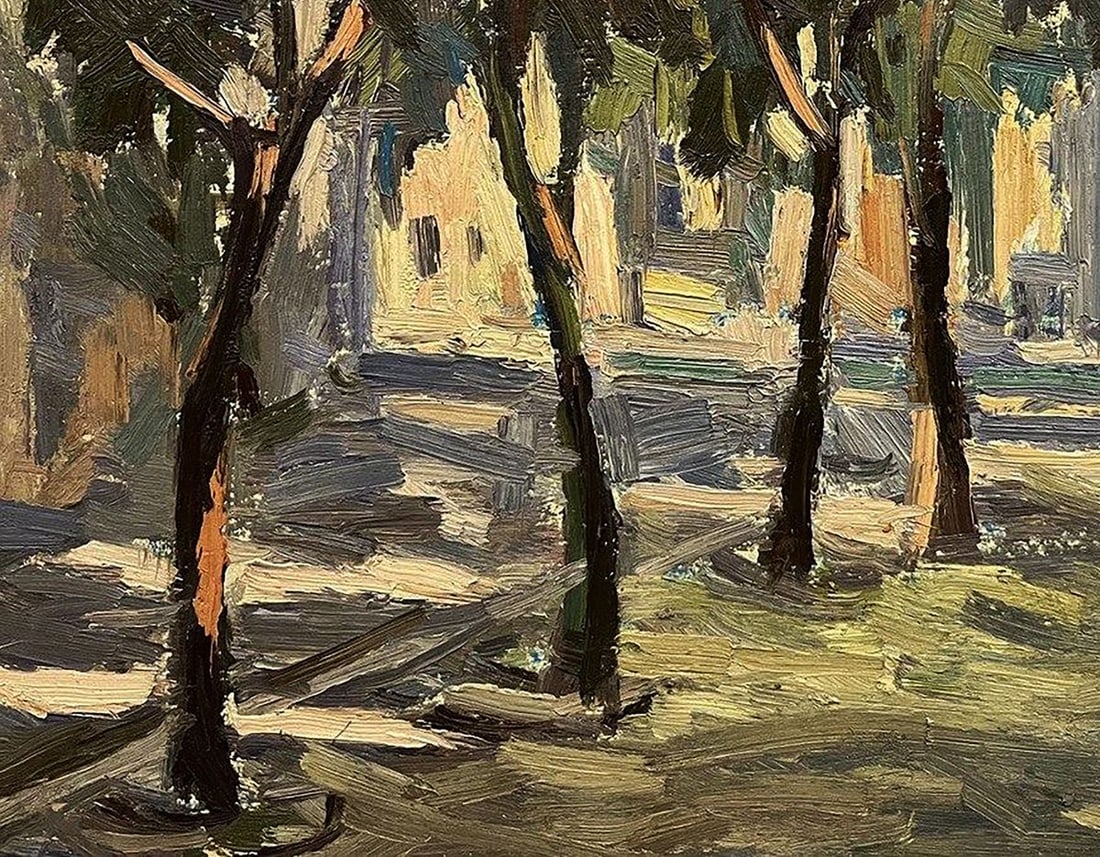 Oil painting Sketch of a city street Oleg Kravets - 6