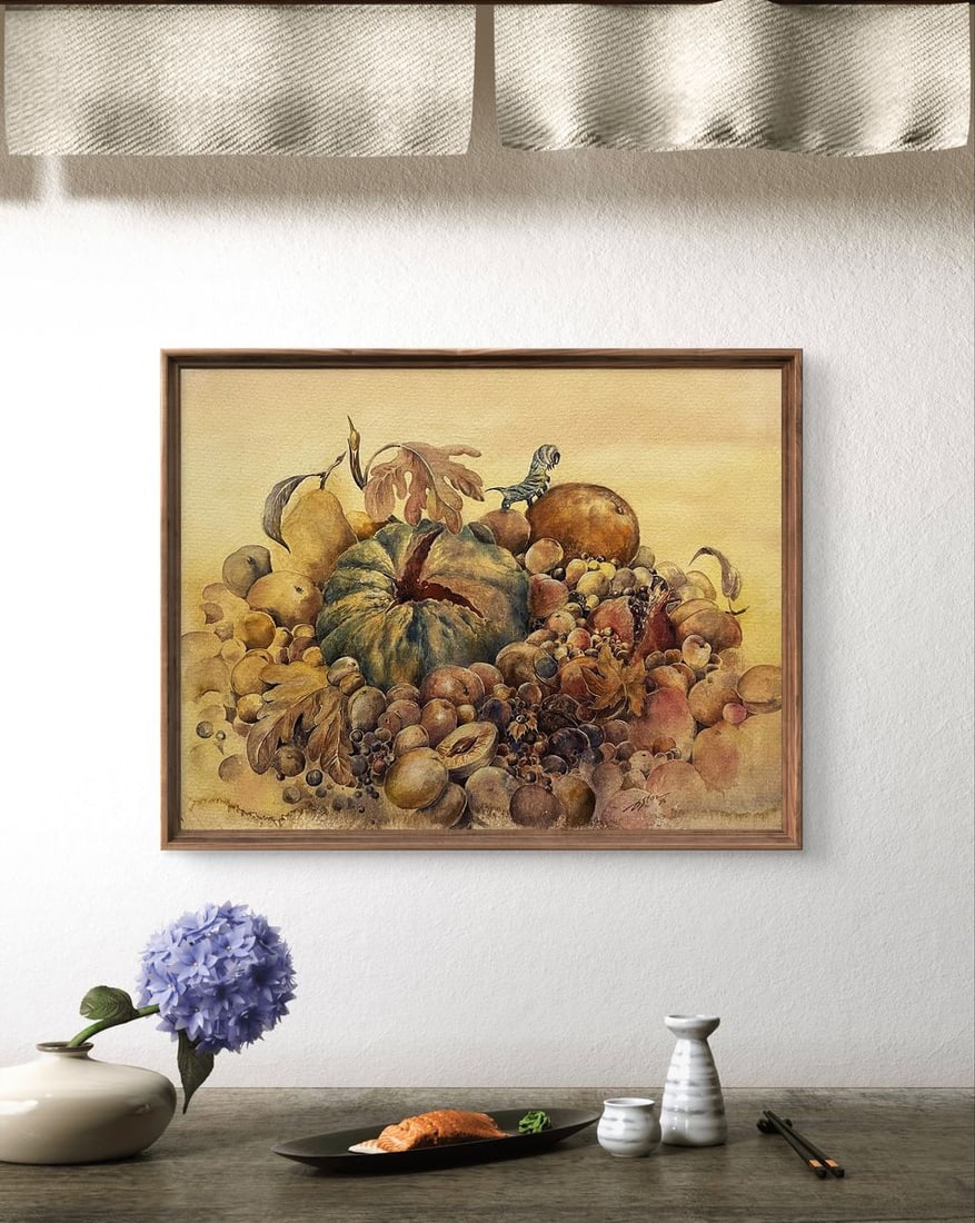 Watercolor painting Still life with pests Dmytro Startsev - 3