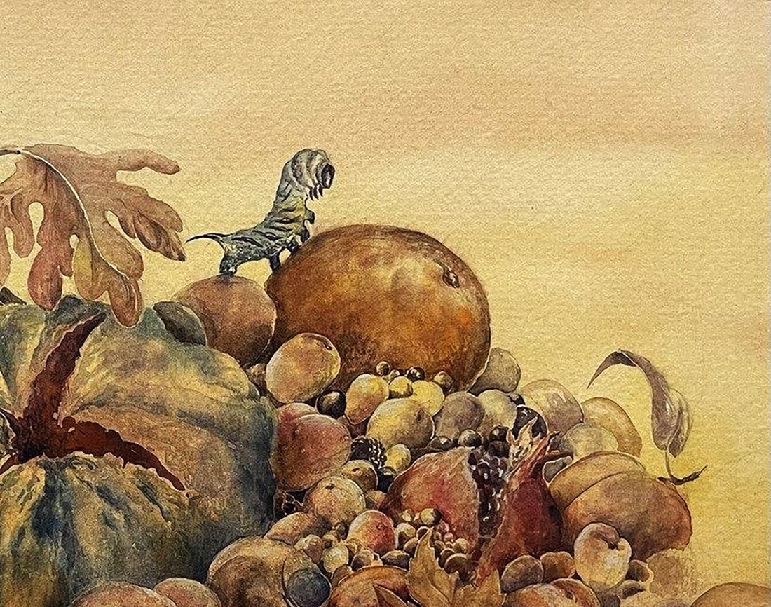 Watercolor painting Still life with pests Dmytro Startsev - 5