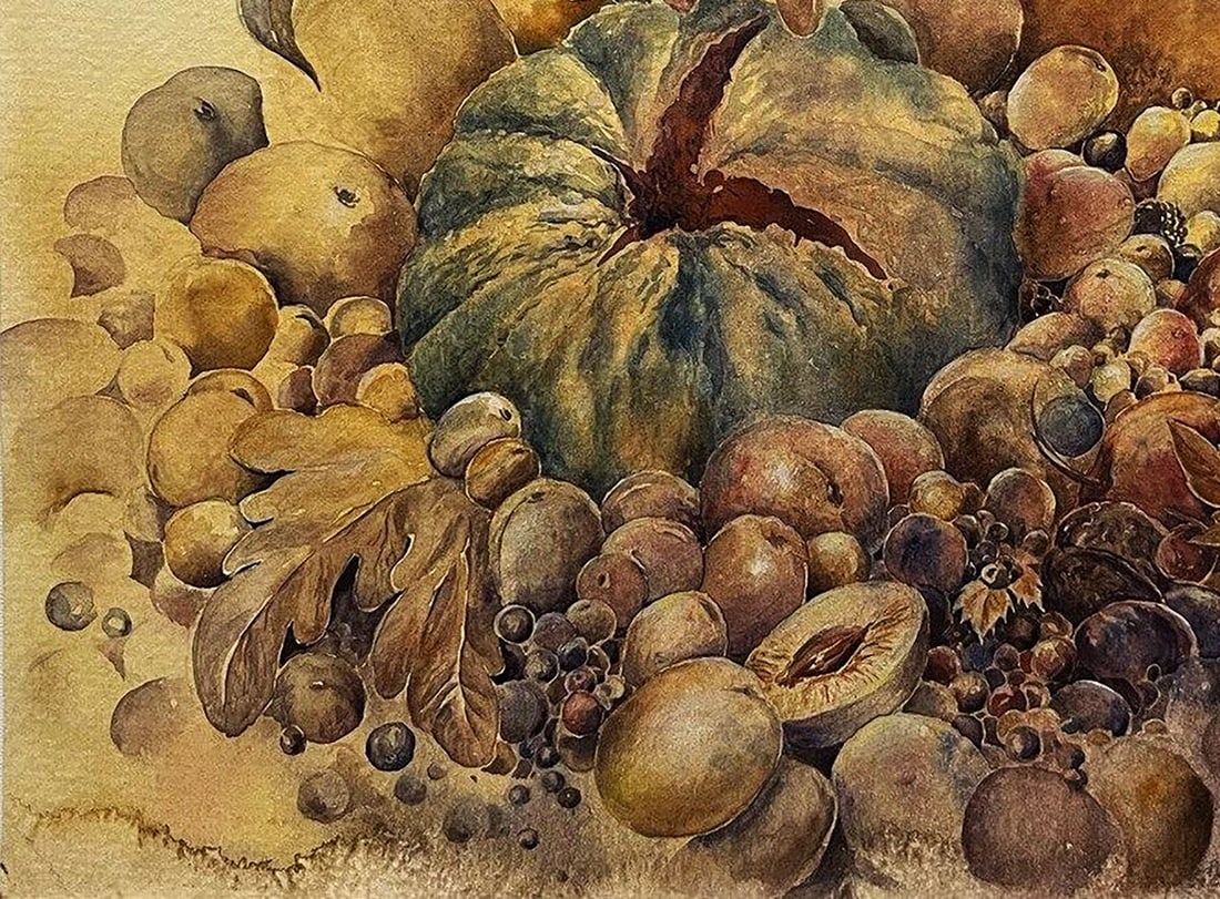 Watercolor painting Still life with pests Dmytro Startsev - 6
