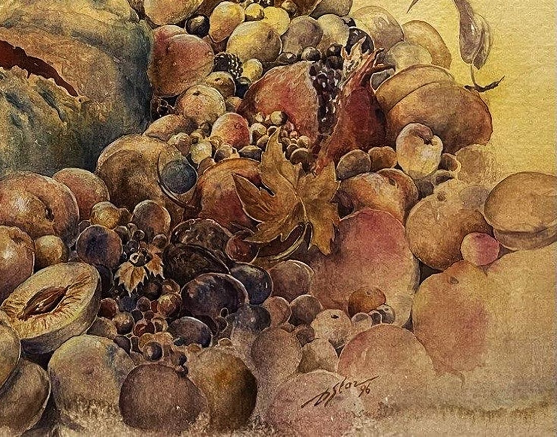 Watercolor painting Still life with pests Dmytro Startsev - 7