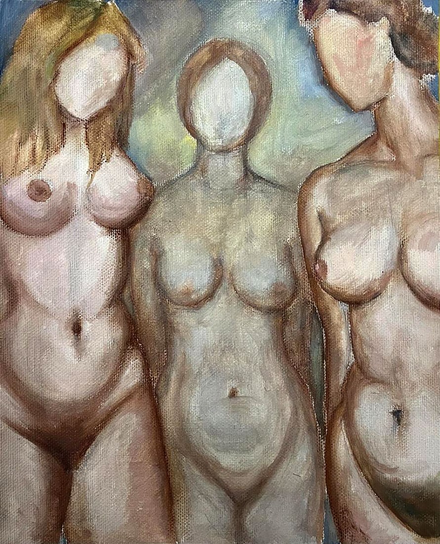 Oil painting Figure models Tatyana Nikolsk: Title: Oil painting Figure models Tatyana Nikolsk Description: NoGaller 357 *** ABOUT THIS PAINTING *** * TITLE: "Figure models" * ARTISTS: Tatyana Nikolsk * SIZE: 50x40 cm/'19.68x15.74 inches' * MEDI
