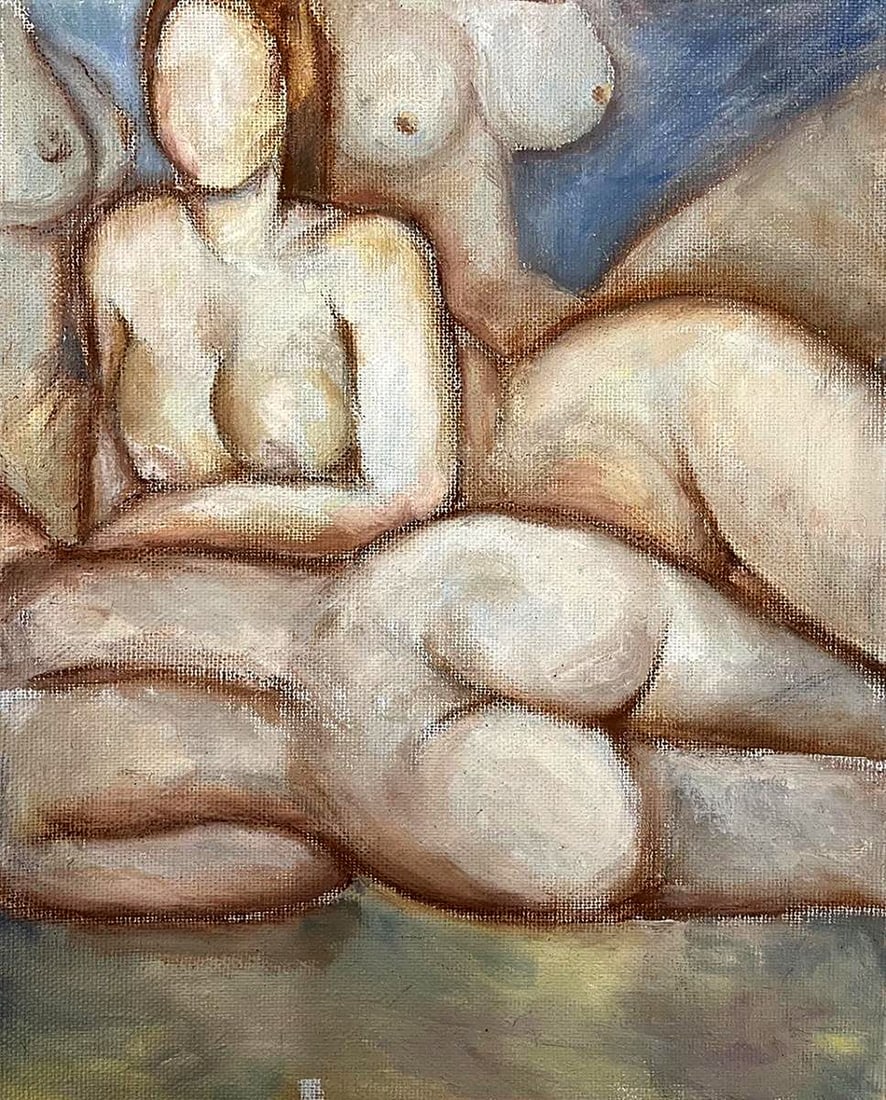 Oil painting Figure girls are relaxing Tatyana Nikolsk: Title: Oil painting Figure girls are relaxing Tatyana Nikolsk Description: NoGaller 365 *** ABOUT THIS PAINTING *** * TITLE: "Figure girls are relaxing" * ARTISTS: Tatyana Nikolsk * SIZE: 50x40 cm/'19