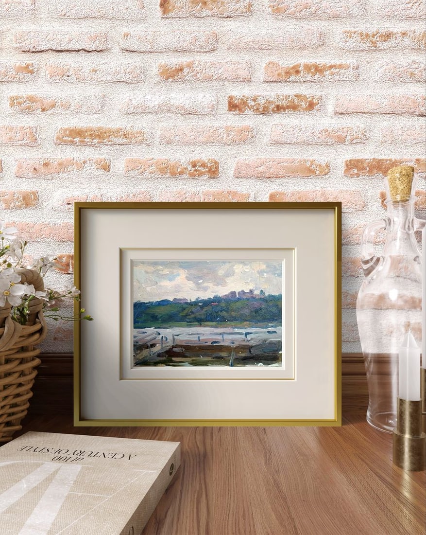 Oil painting City pier Yury Konovalov - 3