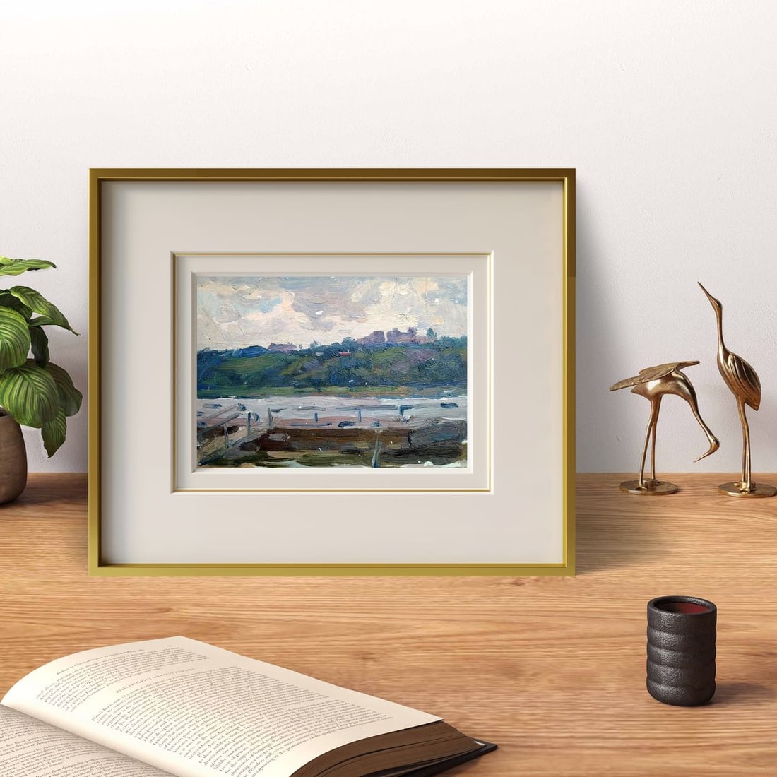 Oil painting City pier Yury Konovalov - 4