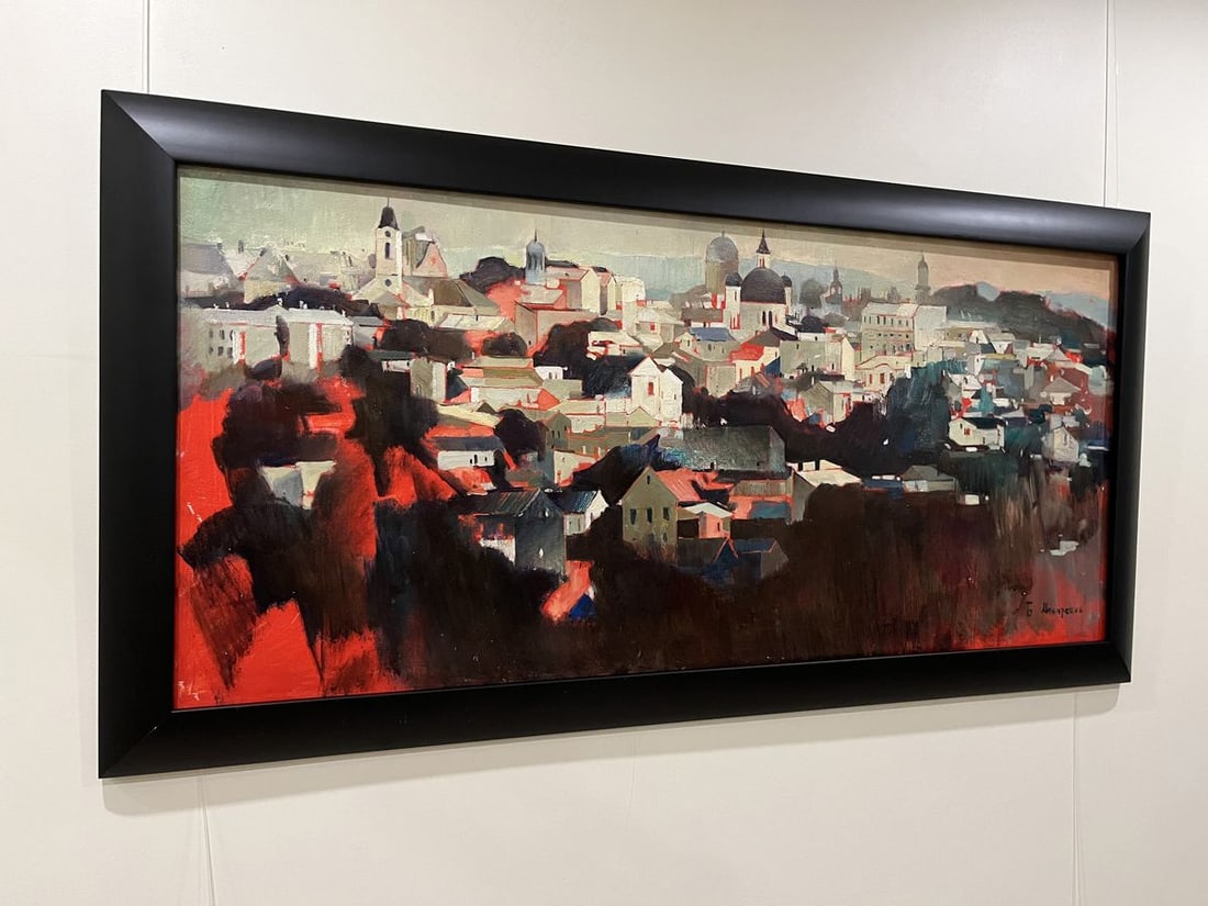 Oil painting Panorama of Chernivtsi Bohdan Makarenko - 11