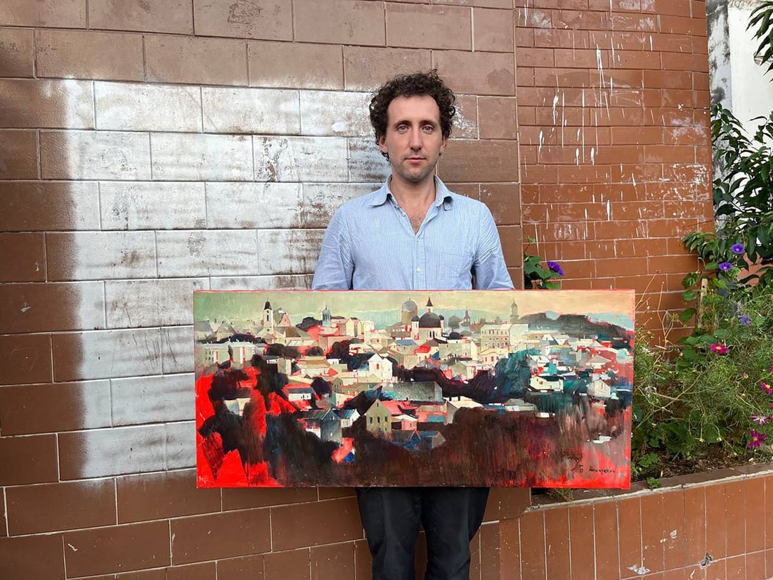 Oil painting Panorama of Chernivtsi Bohdan Makarenko - 12