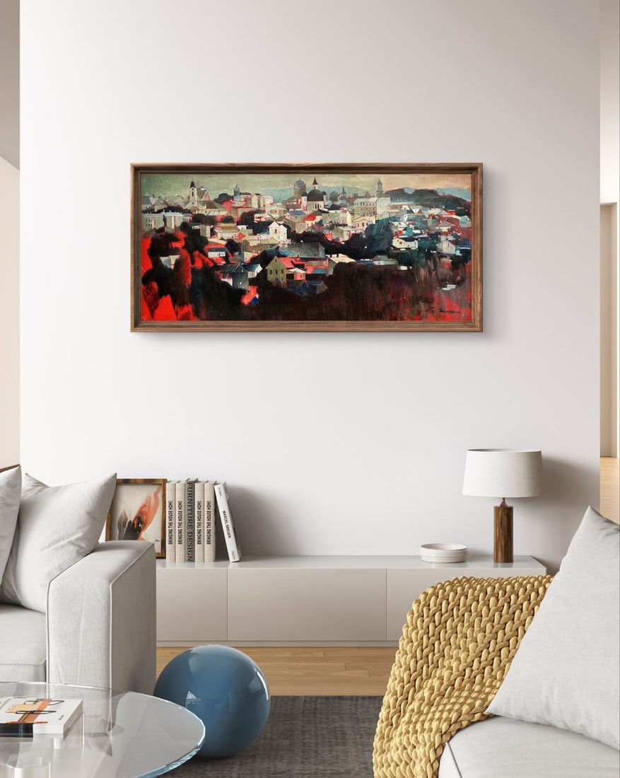 Oil painting Panorama of Chernivtsi Bohdan Makarenko - 3