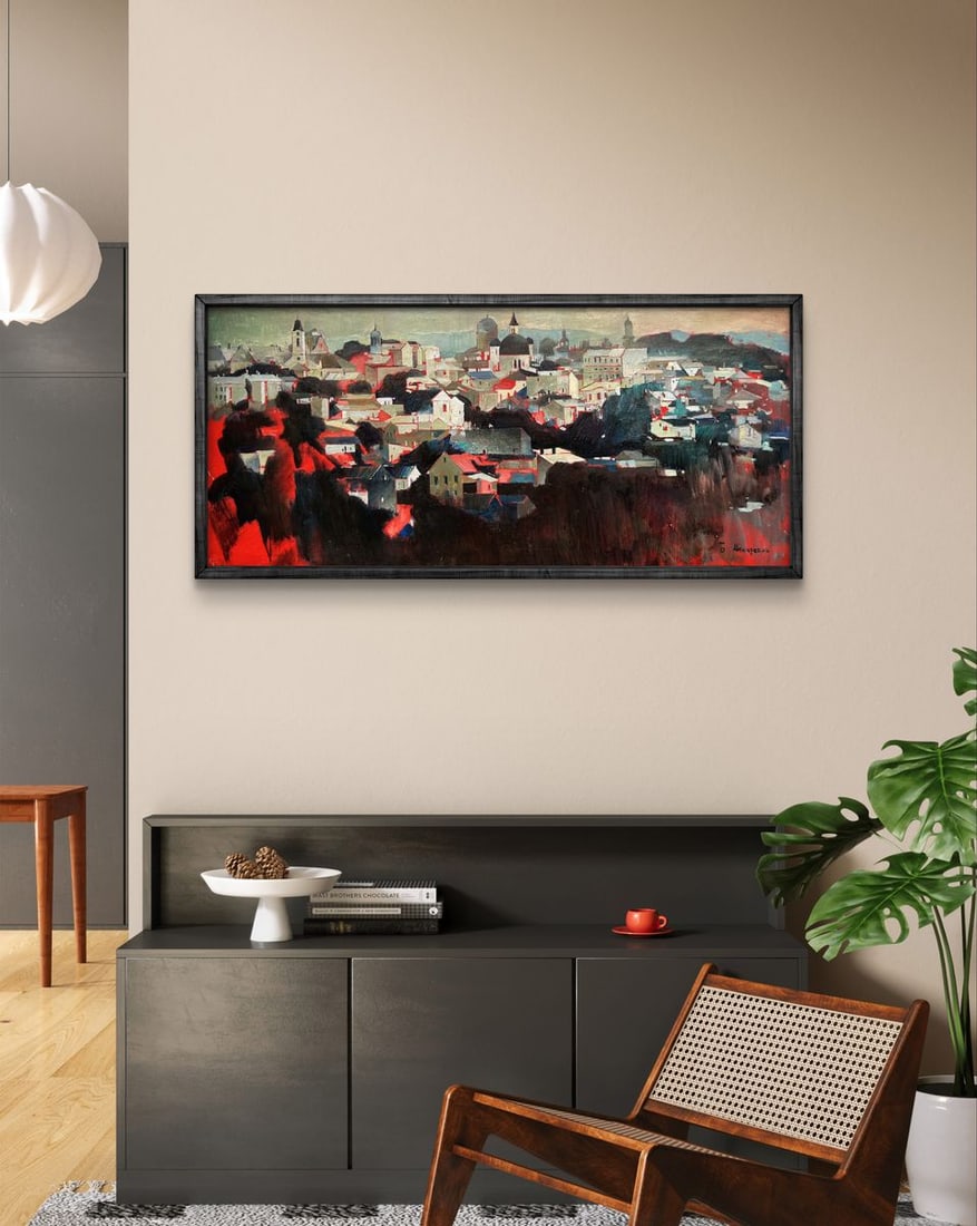 Oil painting Panorama of Chernivtsi Bohdan Makarenko - 4