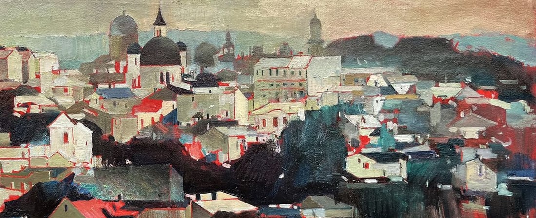 Oil painting Panorama of Chernivtsi Bohdan Makarenko - 6