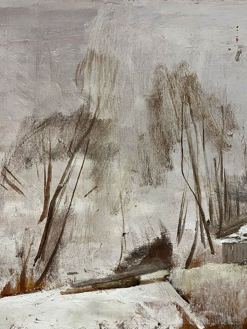 Oil painting A frosty day Bohdan Makarenko - 4