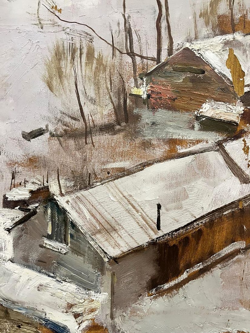 Oil painting A frosty day Bohdan Makarenko - 6