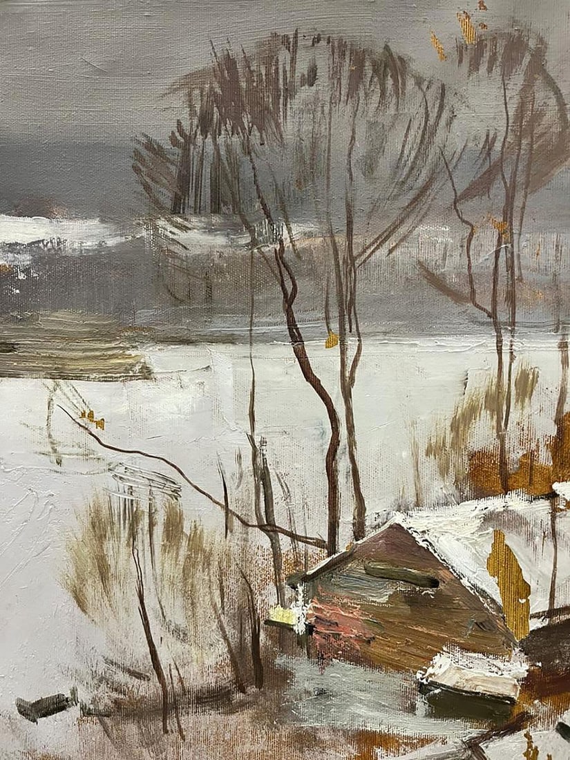 Oil painting A frosty day Bohdan Makarenko - 7