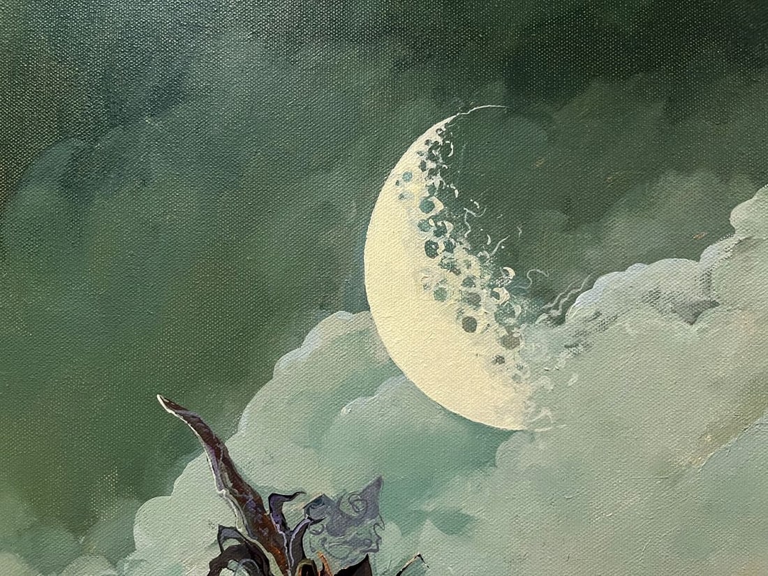 Oil painting Dreamy on the beach Yuriy Laptev - 15