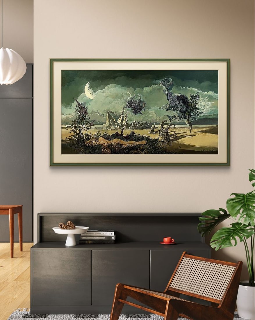 Oil painting Dreamy on the beach Yuriy Laptev - 3