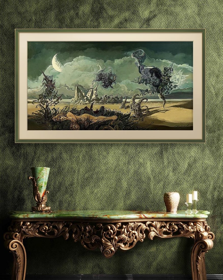 Oil painting Dreamy on the beach Yuriy Laptev - 4