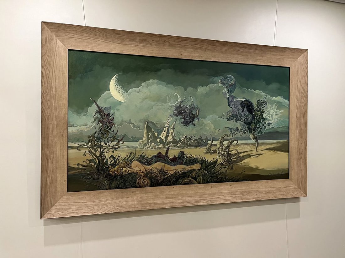 Oil painting Dreamy on the beach Yuriy Laptev - 7