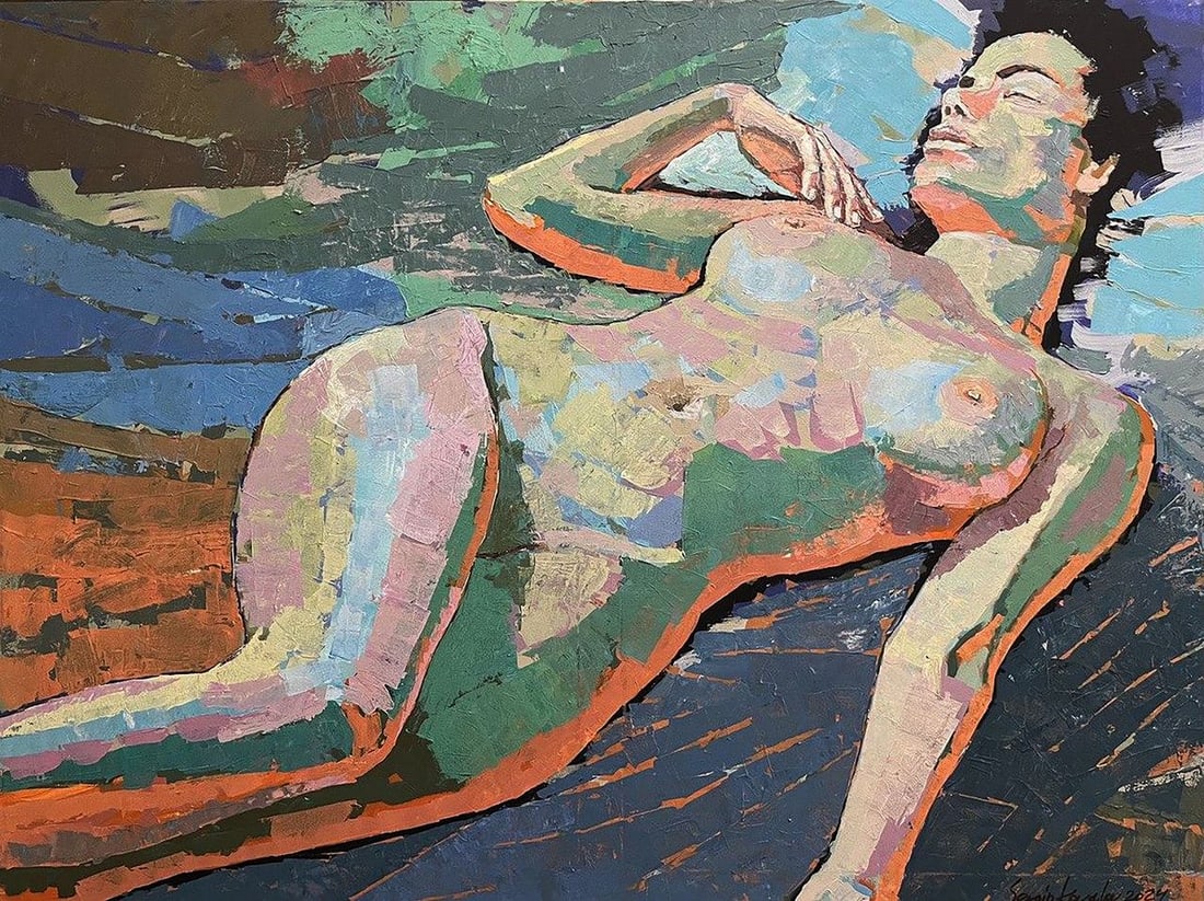 Acrylic painting Peace of mind at home Serhiy Kovalev: Title: Acrylic painting Peace of mind at home Serhiy Kovalev Description: NoGaller 48 *** ABOUT THIS PAINTING *** * TITLE: "Peace of mind at home" * ARTISTS: Serhiy Kovalev * SIZE: 90x120