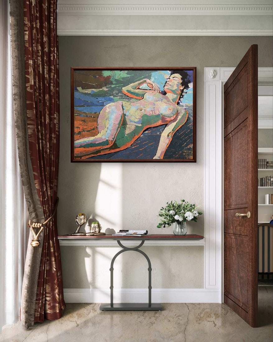 Acrylic painting Peace of mind at home Serhiy Kovalev - 2